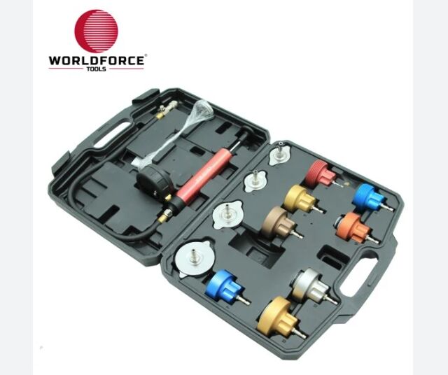 RADYATÖR TEST KİTİ 14 PARÇA 0-2.5BAR-WORLDFORCE 11002