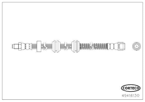FREN HORTUMU ARKA MERCEDES X166 W166 C292-CORTECO 49416130-A1664200448