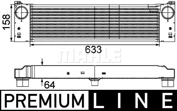 TURBOSARJ RADYATORU MERCEDES VITO W639 03-MAHLE CI192000P-A6395010801