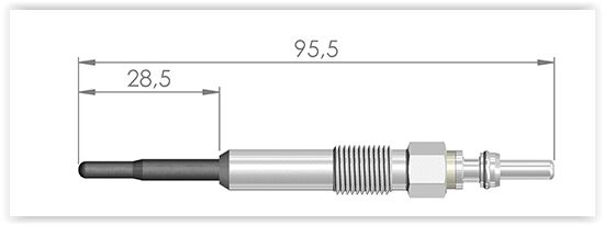 KIZDIRMA BUJİSİ GOLF V 1.9TDI-PASSAT 2.0TDI-POLO 1.4TDI-CRAFTER 2.5TDI-T5 2.5 TDI BMM-ET1GERMANY ET098104-N10591608-N10591604-N10591601