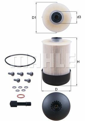 YAKIT FILTRESI MERCEDES OM622 OM699 W447 W470 . RENAULT MASTER III 10 TRAFIC III 15 NISSAN NAVARA D23. D23T 15 OPEL MOVANO B 10 VIVARO B 15 1.6dCi R9M 2.0dCi M9R 2.3dCi M9T-MAHLE KX338.22D-164039560R-A6990781400-1640000Q1D
