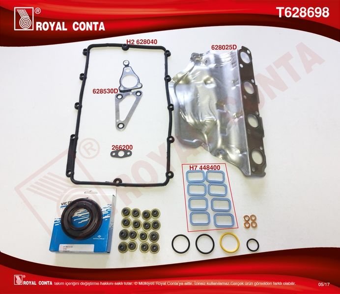 x ÜST TAKIM CONTA REINZ KEÇ. SUBP.LASTİK SKC SİZ TRANSİT 2.2 TDCİ Euro5 ÖNDEN ÇEKER-ROYAL T628698