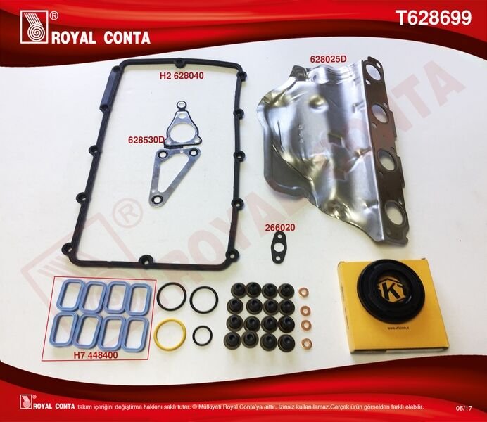 x ÜST TAKIM CONTA SKT KEÇ. SUBP.LASTİK SKC SİZ TRANSİT 2.2 TDCİ Euro5 ÖNDEN ÇEKER-ROYAL T628699