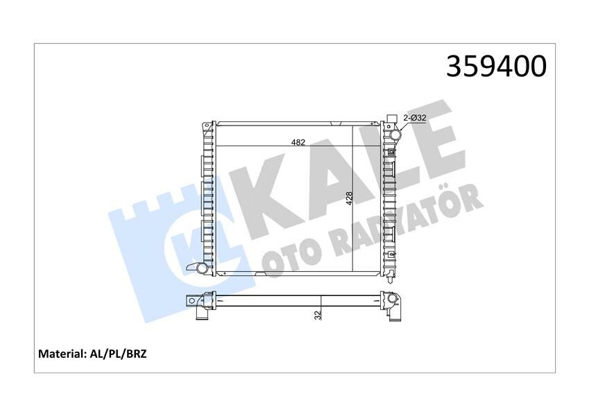 MOTOR SU RADYATORU 20T2N FREELANDER I L314 98 06-KALE 359400-ESR4199-PCC000100-PCC000101
