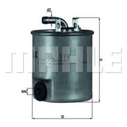 YAKIT FILTRESI MERCEDES OM611 OM668 W168 W414 W638 B901 B904-MAHLE KL174-A6110920101