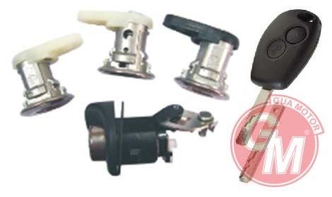 KAPI KİLİTİ FİŞEK TK 4 lü SET KUMANDALI ANAHTAR İLE RENAULT D.LOGAN 2007--GUA 41631-6001546809