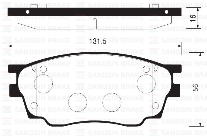 x ÖN BALATA MAZDA 6 1.8 02 1.8MZR 2.0MZR 2.2 MZR 2.5MZR 07 09 GDB3309-SANGSIN-GJYC3328Z-GJYC3323ZC-WVA24246