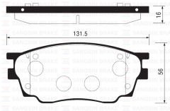 x ÖN BALATA MAZDA 6 1.8 02 1.8MZR 2.0MZR 2.2 MZR 2.5MZR 07 09 GDB3309-SANGSIN-GJYC3328Z-GJYC3323ZC-WVA24246