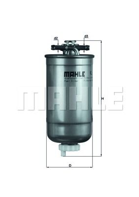 YAKIT FİLTRESİ PUNTO-LEON-TOLEDO II-OCTAVIA-BORA-GOLF IV-PASSAT-LT 28-35-LT 28-46 1.9 TDI-MAHLE KL147D-1J0127401A-1J0127401B-1J0127399A
