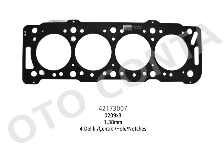SKC 4 DELİK 1.38m ÇELİK P206-P306-PARTNER-BERLINGO 1.9 DW8-OTOCONTA 42173007