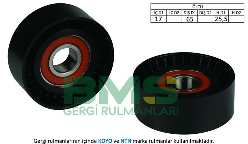 KAYIS GERGI RULMANI MERCEDES W204 C218 W212 W166 X204 W221 W639 B906-BMS 257-A6512000270