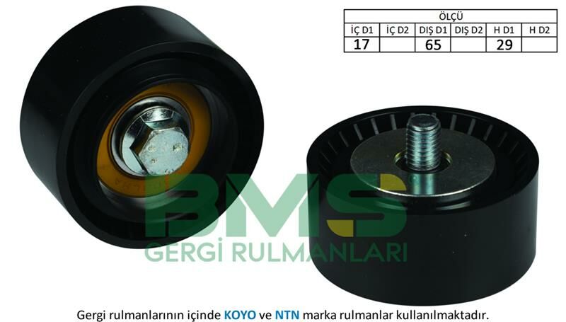 V KAYIŞ GERGİ RULMANI ISIZU-BMS 304-387020664001