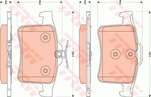 ARKA BALATA JAGUAR XF 12-15 XJ 09 XK 11-14-TRW GDB1877-C2D3792