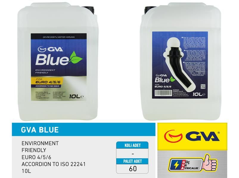GVA BLUE SIVISI 10 LT EURO 4-5 / BİNEK EURO 6 HUNİLİ AMBALAJ-GVA 9931111-OSM99910