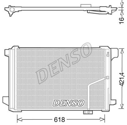 KLIMA RADYATORU MERCEDES X204 W204 S204 C204 C218 W212 A207 C207-DENSO DCN17035-A2045000654