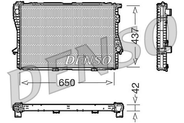 MOTOR SU RADYATORU OTO/SANZ. BMW M52 M60 M62 E39 E38-DENSO DRM05068-17111702969-17110419206