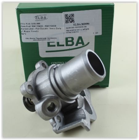 TERMOSTAT 82C 1 MÜŞÜR YUVALI DUCATO 2.3MJT-IVECO DAILY 2.3MJTD-ELBA 860086-504387382-504110432-504013931