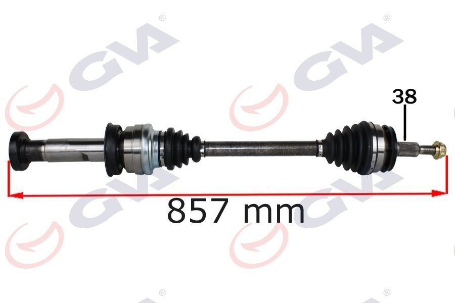 KOMPLE AKS SAĞ DÜZ VİTES TRANSPORTER T6 2.0 TDI 860mm CAAB-CAAC-CAAE-GVA 4475260-7E0407272AB-7E0407272AP-7E0407452CX
