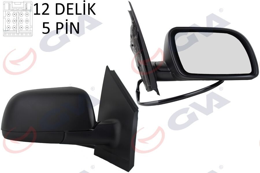 DIŞ DİKİZ AYNASI SAĞ POLO 02 ELEKTRİKLİ ISITMALI ASFERİK 5 FİŞ VM-194EHR-GVA-6Q1857508G01C
