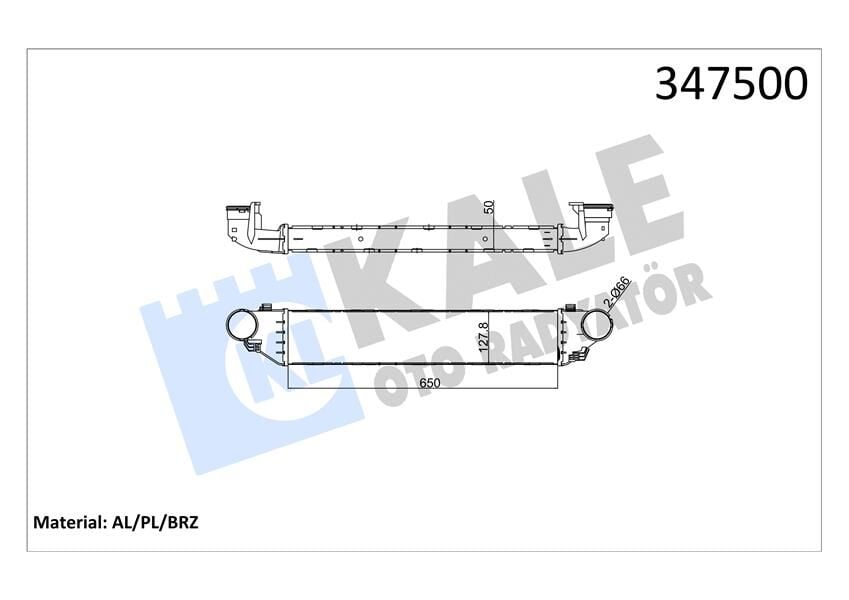 TURBOSARJ RADYATORU MERCEDES W203 CL203 S203 C209 A209 R171-KALE 347500-A2035000000