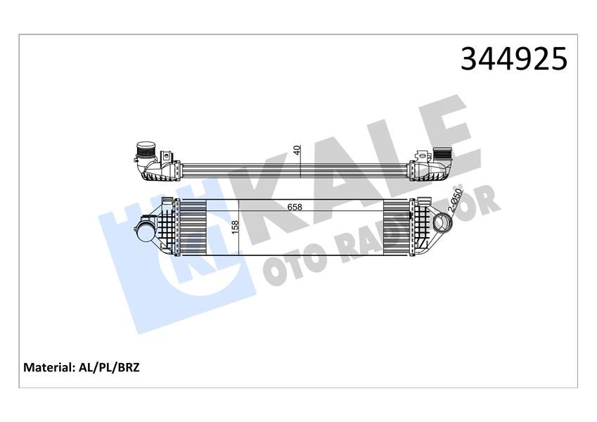 TURBO INTERCOLL RADYATORU MONDEO IV 07 14 S MAX GALAXY 06 1.6 ECOBOOST VOLVO V70 III 135 T4 10 15 V60 I 155. 157 T4F 11 15 S80 II 124 T4F 11 15 S60 II 134 T4F-T3-T4 11 15-KALE 344925-1721229 1764318 1802303 31305