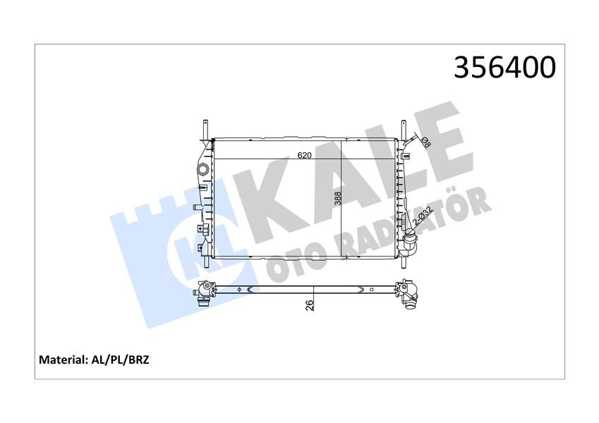 MOTOR SU RADYATORU MONDEO 2.0TDCI 2.2TDCI 01 07 KLIMALI-KALE 356400-2S718005AD-1216264-1315633-1350152