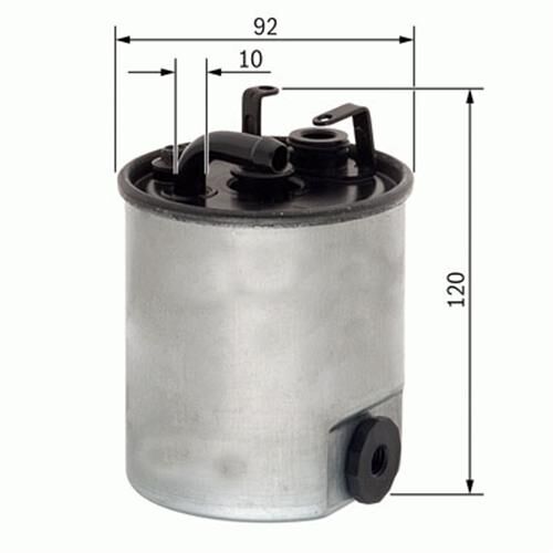 YAKIT FILTRESI MERCEDES OM611 OM668 W168 W414 W638 B901 B904-SARDES SF150-A6110920101