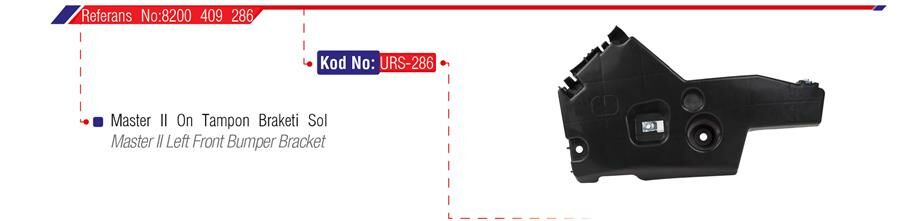 ÖN TAMPON BAĞLANTI BRAKETİ SOL MASTER II 04-10-URS 286-8200409286-8200197166