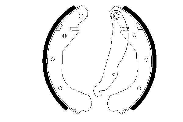 ARKA PABUÇ BALATA VECTRA A 1.8 88-95 ASCONA C KADDET D E-BOSCH 0986487199-1605590-90399218-90350169