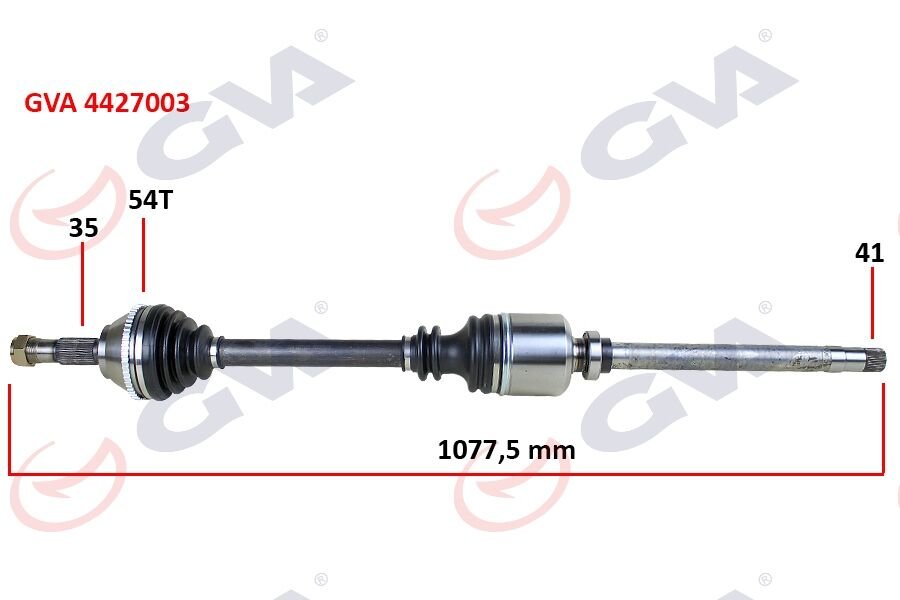 KOMPLE AKS SAĞ DUCATO-BOXER-JUMPER 2.5 D 94-02 18Q ABS Lİ 54DİŞ 1085mm-GVA 4427003-3273.5W-3273.13-3273.10-1487936088