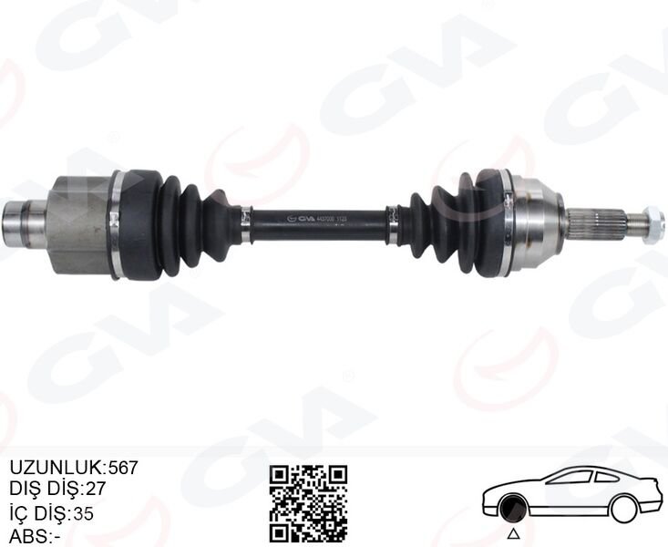 ON AKS KOMPLE SAG MONDEO I -II 1.6- 1.8- 2.0 93 00-GVA 4437000-96BG3B436AAB-1132653-1692055