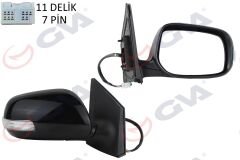 DIŞ DİKİZ AYNASI SAĞ COROLLA 10 ELEKTRİKLİ ISITMALI KATLANIR SİNYALLİ ASTARLI KONVEKS 7 FİŞ VM-6264NEBR-GVA-8791012G90