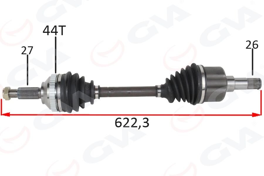 ÖN AKS KOMPLE SOL FORD MONDEO I -II 1.6- 1.8- 2.0 93 00 ABSLI-GVA 4437005-96BG3B437AAB-1023212-1690738
