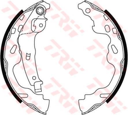 ARKA PABUÇ BALATA P107 05 P108 14 C1 05 YARIS 99-05 AYGO 05 AGILA 08 SPLAHS SWIFT 200x32-TRW-4241.N2-4708598-044950D010
