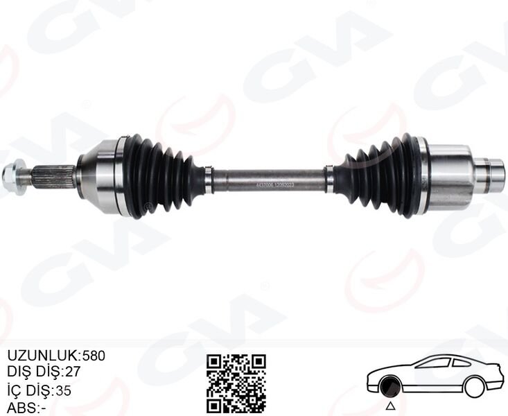 ÖN AKS KOMPLE SAĞ FORD MONDEO III 1.8 -2.0 16V 00 07-GVA 4437006-1S713B436AD-1S713B436AC-1447467