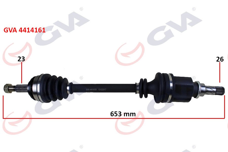 KOMPLE AKS SOL CLIO III 1.5 DCI 05- LOGAN 1.4-1.6-1.5 DCİ 07- 653mm-GVA 4414161-8200499585-6001548718-8200440187