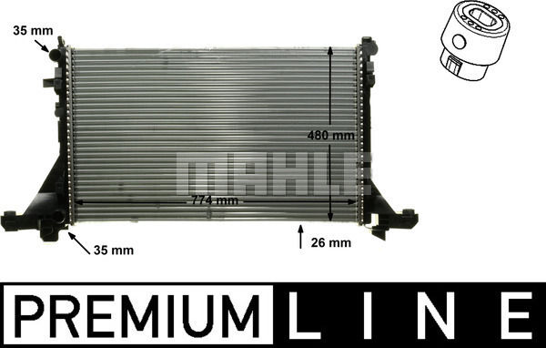 MOTOR RADYATORU MASTER III 10 MOVANO B 10 2.3dCI-MAHLE CR866000P-214004474R-214101169R