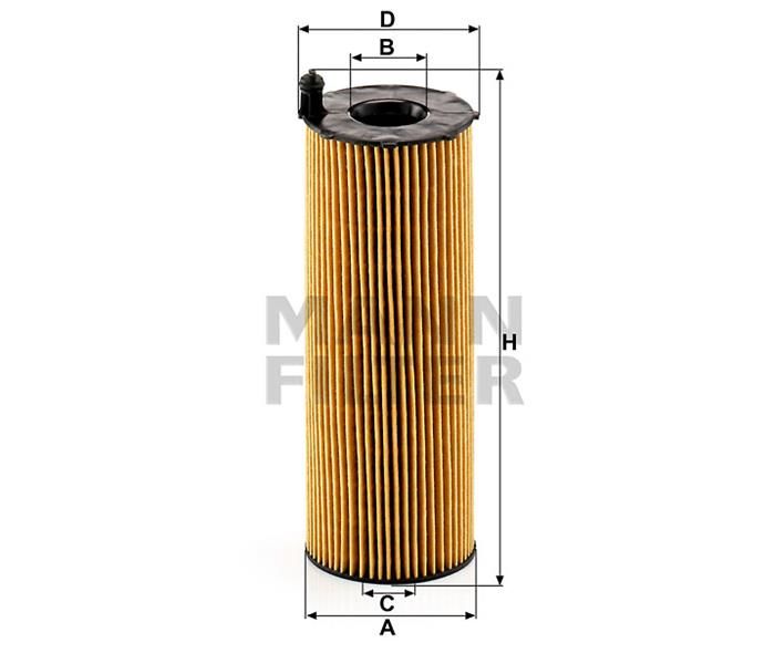 YAĞ FİLTRESİ TOUAREG 3.0TDI-3.0 V6 TDI 06-10 -A4 04-08 -A5 04-11 -A8 03-10 -Q5 08- -Q7 06-10-MANN HU831X-057115561K-057115561L-LR002338