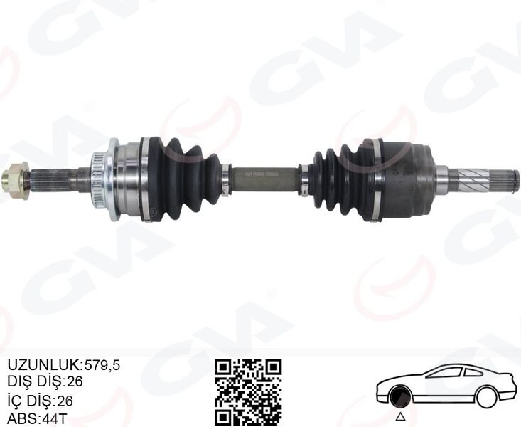 ON AKS SAG KOMPLE RANGER 2.5D -2.5TD 02 12 MAZDA B-SERIE 2.5 D 4WD 02 06 ABS LI 4 4-GVA 4438005-3M353B436AA-1328094