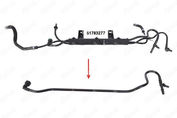 YAKIT BORUSU BREKET HARİÇ TRANSIT V347 2.2TDCI 130PS-140PS 06 14-IBRAS 14613-51783277