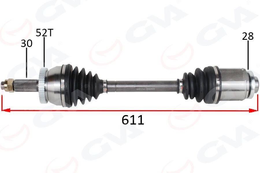 KOMPLE AKS ÖN SAG ABSLI HYUNDAI SANTA FE CM 2.2 CRDI A-T 06-12-GVA 4491214-495002B620