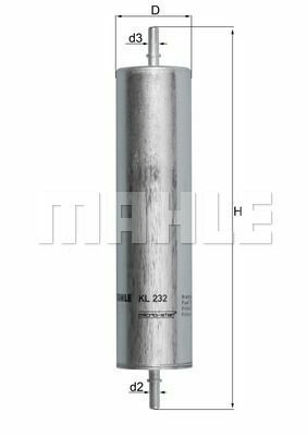 YAKIT FILTRESI LAND ROVER FREELANDER 2.0 TD4 00-MAHLE KL232-WJN000080