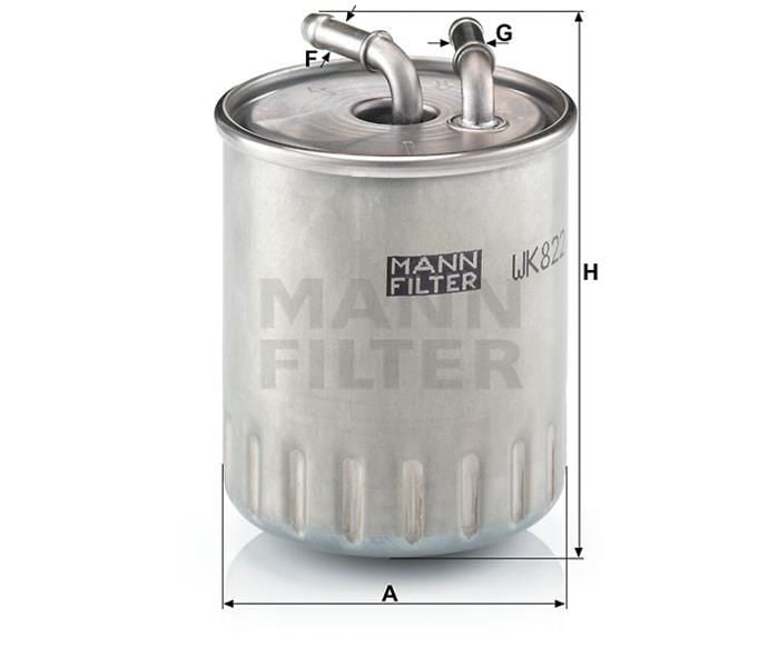 YAKIT FILTRESI MERCEDES OM628 W211 W220 W163 W463-MANN WK822.3-A6280920101