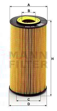 YAG FILTRESI MERCEDES OM628 W211 W463 W163 W220-MANN HU934X-A6281800009