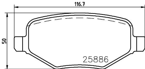 ARKA DİSK FREN BALATASI FORD EXPLORER 3.5 01/11-VALEO-DG132M007CA-DG1Z2200D-EG132M007AA