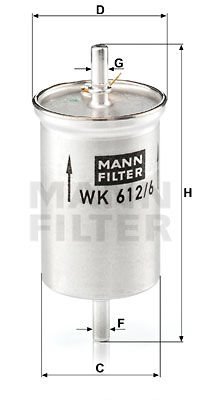 YAKIT FİLTRESİ AC DELCO-MANN WK612.6-FS9303E-0002591V003