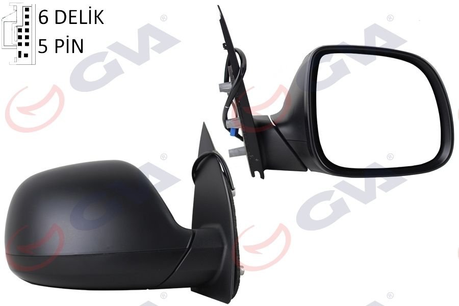 DIŞ DİKİZ AYNASI SAĞ AMAROK 09 ELEKTRİKLİ ISITMALI DESENLİ KONVEKS 5 FİŞ VM-6190EHR-GVA-2H1857508EB-9B9