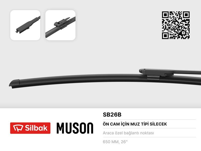 SİLECEK SÜPÜRGESİ 650MM MUZ TİPİ C1 04/14-P108 05/14-SILBAK SB26B
