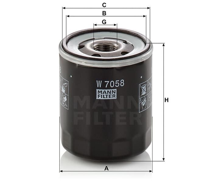 YAĞ FİLTRESİ ASTRA L-CORSA F-COMBO E-CROSSLAND-106-206-207-208-2008-301-306-307-308-3008-406-407-508 -5008-PARTNER-EXPERT-BERLINGO-JUMPY-C3-C4-C5-BOXER-JUMPER-DUCATO-DS3-4 1.2 PureTech 1.9-2.0-2.2 HDI-MANN-1109.AL-1109.AP