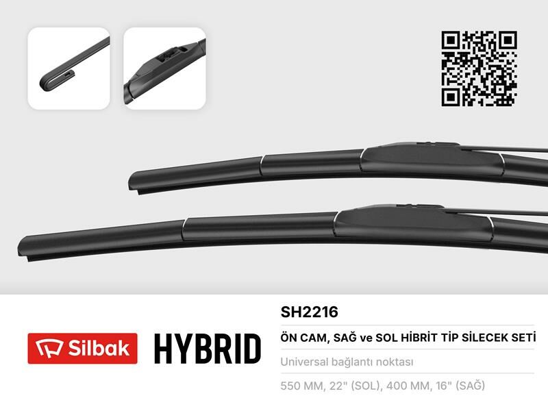 SİLECEK SÜPÜRGESİ 550/400MM MUZ TİPİ İ10 09/13-PİCANTO 05/11-2 DJ 10/14 CHERRY TIGGO 7 PRO 06-20-SILBAK SH2216-UNIVERSAL